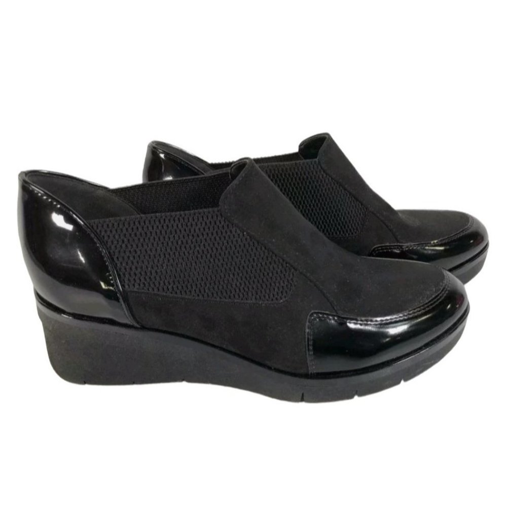 Italeau Italy Women's Black Platform Sneaker Shoe Size EU 37/US 6.5 **No Box**